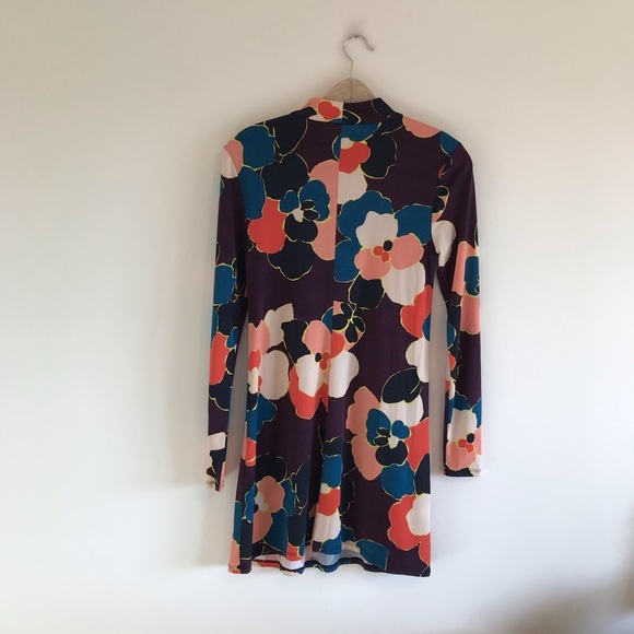 NWT BCBGeneration Pleated Floral A-Line Dress - Picture 7 of 7